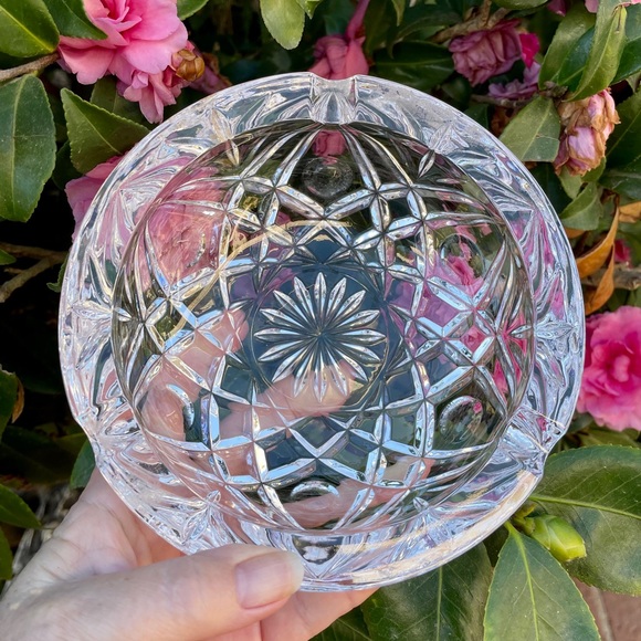 Other - Heavy Leaded Cut Crystal Ashtray Never Used